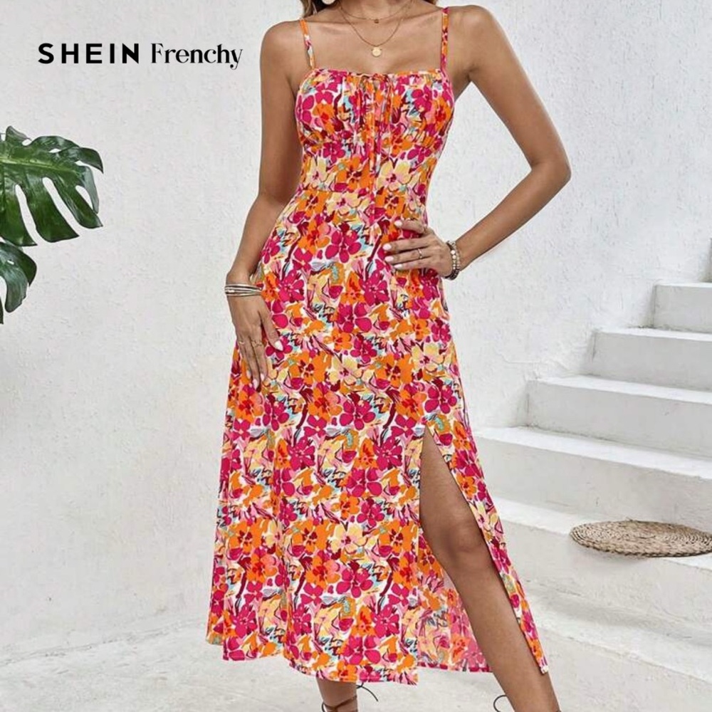 BRAND NEW! Floral Spaghetti Strap Dress